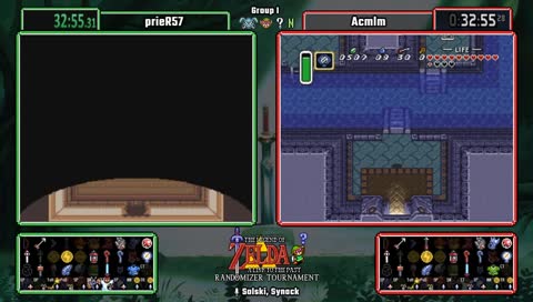 A Link To the Past Randomizer Fall 2018 Tournament. prieR57 vs Acmlm. !alttpr for info, !mode for settings