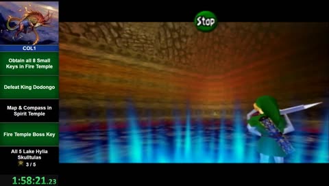 The Legend of Zelda: Ocarina of Time Bingo Race