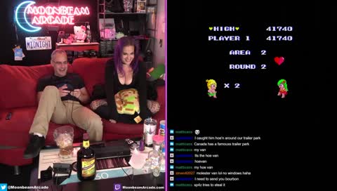 We chat, drink and play retro games.