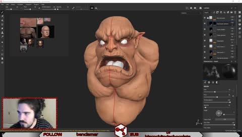 [ESP/ENG/JP] - Texturizando un orco en Substance Painter! - Bienvenidos al Laboratorio!! #texturing #3dart  #creative #twitchaffiliate
