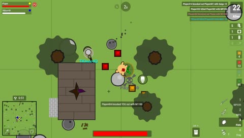 Playing with followers - Surviv.io