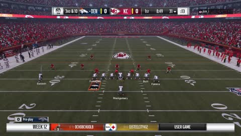 (PS4)Madden 19 Gameplay-SFL Week 12 Denver vs Kansas City 