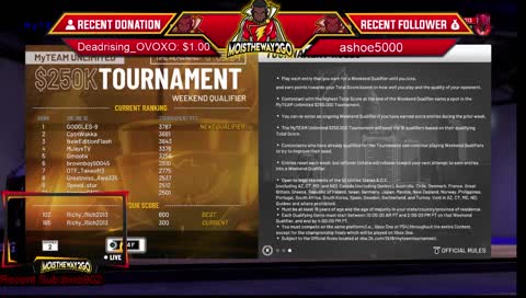 BATTLE OF 250K QUALIFIER | Twitter/Snap: @Moistheway2go