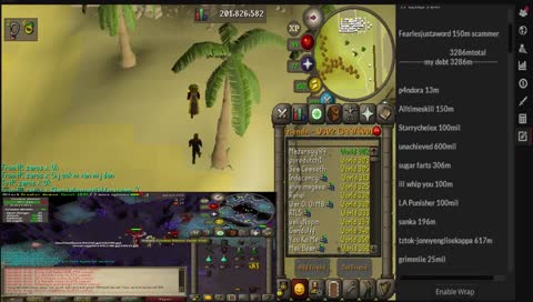 Staking popshot9 back to palm tree 3bil debt