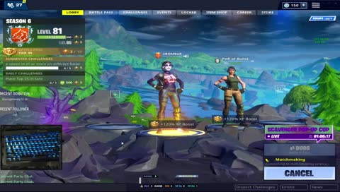 بث مع كيبورد كام من التلفونن xd 