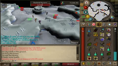 playing osrs on my ironman