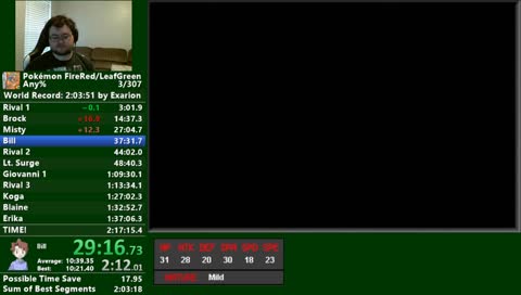 Pokemon Leaf Green Any% Speedrun Attempts [Goal: 2:09:xx] !380Glitchless