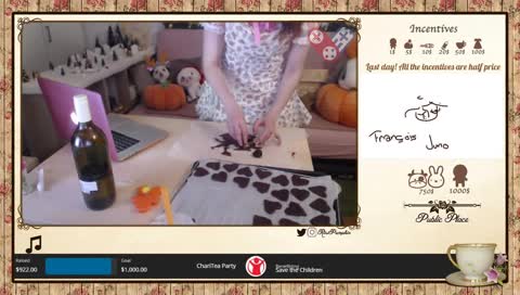 Day 172: Last stream for ChariTEA - let's bake together! [!charity]