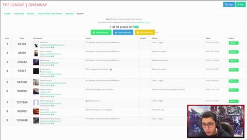 🔴The League | Give Away Winners Stream قهوة حموكة☕ الاعلان عن الفائزين في الجيف اواي