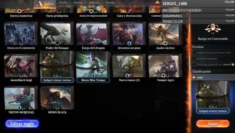 Probando mi nuevo Deck