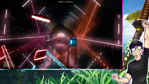 Beatsaber while in a cast, so yeet