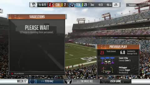 Bengals vs TItans S2G16