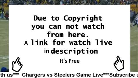 NFL FOOTBALL : Chargers vs Steelers | Live Stream | HD 1440px
