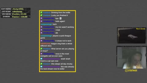 first stream as a 21 y/o woow