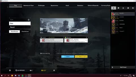 Narazie Duo Ring OF Elysium . Potem Squaddddd
