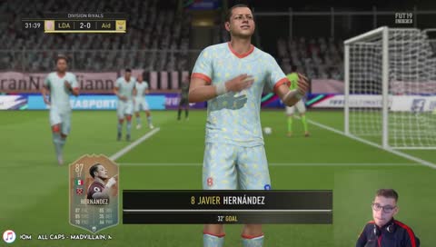 FIFA 19 with a very pro athlete player