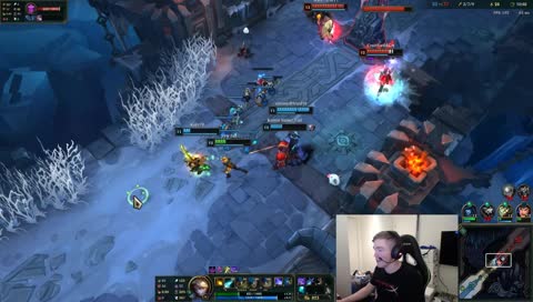 Damontez flexing on his fans in ARAM