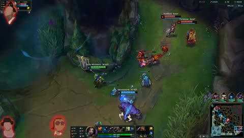 Group of bois play some league