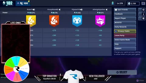 🔴Fortnite STW Free Gun For Every Follow | Invites Giveaways 