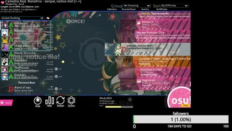 playing OSU! Started playing 2 days ago. Just got new pen tablet!