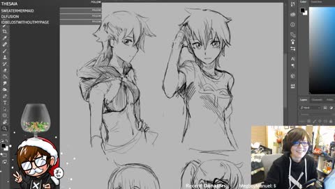 <ENG/JPN> Commissions and sketching! Chill streamですよ～ (!artchallenge) 