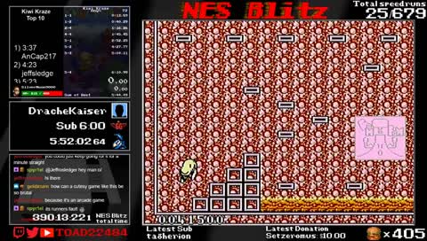 NES Blitz | Game #26 | Kiwi Kraze | Goal: Sub 6:00 !NESBlitz !Blitzgoal !last