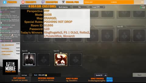 PUBGM Community Customs | PUBGM Invitational Draftee Scrims