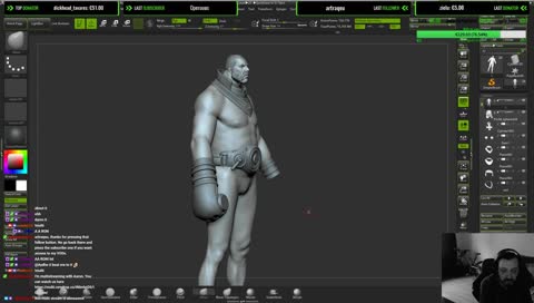 some more high poly work on the boxer