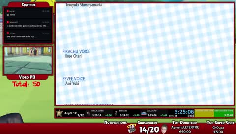 [FR/EN] Let's Go Eevee Any% Speedruns [srl]