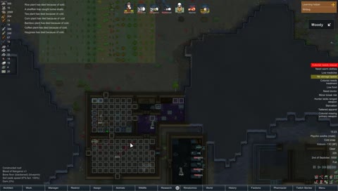 rimworld twitch story teller (1 a 5 pour l'event)
(hyper moded rimworl :D)