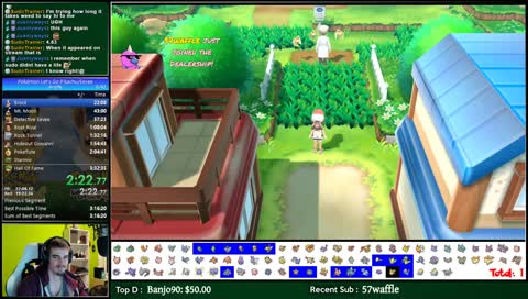 [Speedruns] Pokemon Let's Go Eevee (Starmie Route) | !starmie