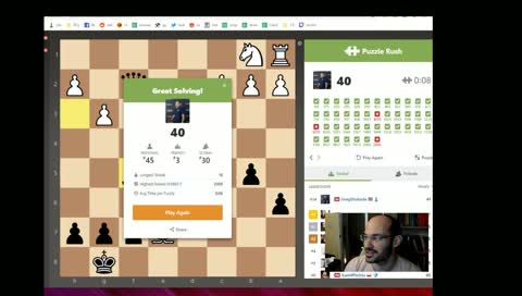 International Chess Master, crushing Puzzle Rush