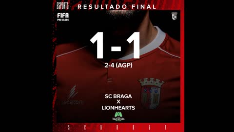 SC Braga vs LionHearts | FPF eSports Taça da Liga | FIFA Pro Clubs