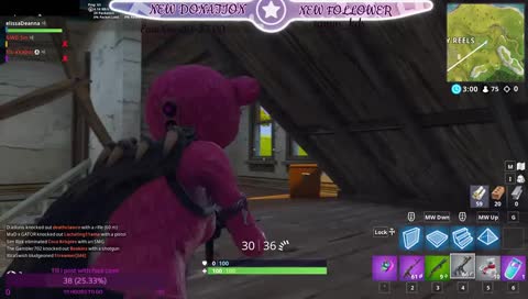 just relaxing and messing around in fortnite