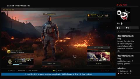 (ps4) open lobby black ops 4 Blackout road to 100 followers!!!