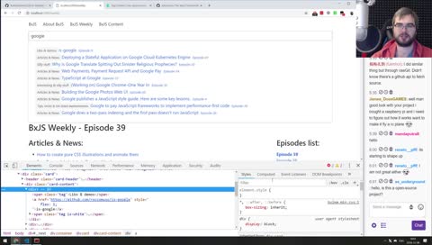 BxJS Website - implementing search and caching