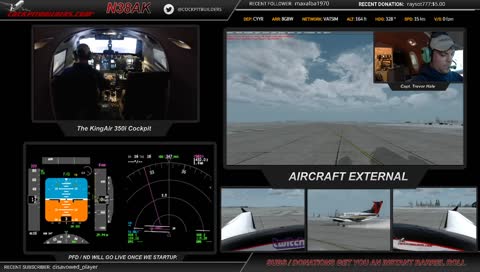 N38AK King Air 350i - CYYR - BGBW [I7 8700K MAIDEN FLIGHT]