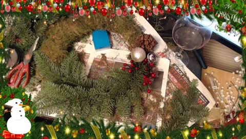 Holiday wreath making and drinking wine !sub !sip !discord !surgery