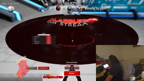 Roll yer balls here! Marbles On Stream. every nite @10:30 central