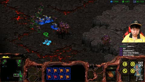 20년만에 스타1 스토리 저그플레이중