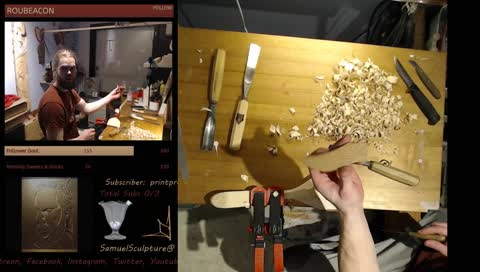 Carving a big spoon... [ENG / FIN]