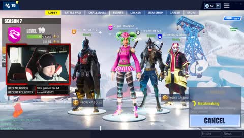 (Fortnite Battle Royael)playing squad!