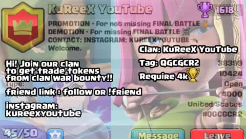 🔴QGCGCR2🔴CLAN WAR 4k+🔴