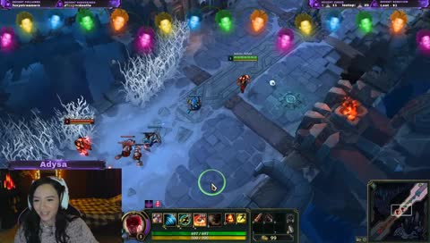 just smashing her keyboard LUL
