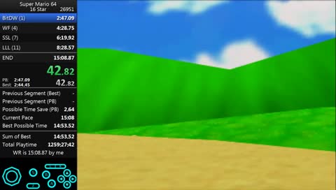 SM64 16 star WR attempt (i don't reply to chat during runs)