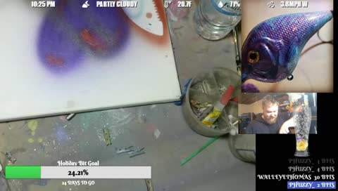 Lure Painting - new colors - weekly give-a-ways