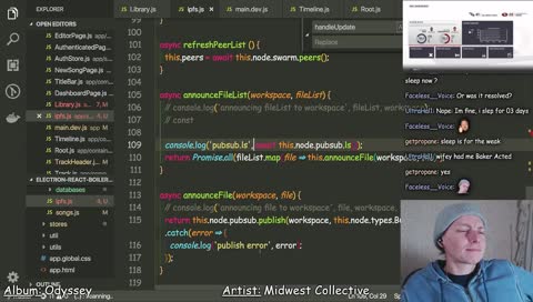[ React, Electron, Elixir/Phoenix ] Working on a collaborative music composition application.