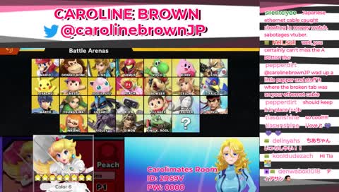 [ENG/JPN] Caroline Plays ♡ Smash!!