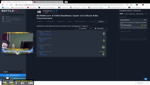 Duo SCRIMcom €1000 Besiktas Open 2v2 Most Kills Tournament | Pro Gameplay | 770+ Wins [ Eng , Geo ] !Discord 