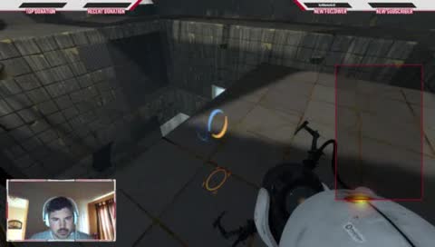 Portal 2 playthrough...new streamer...with webcam O.O
